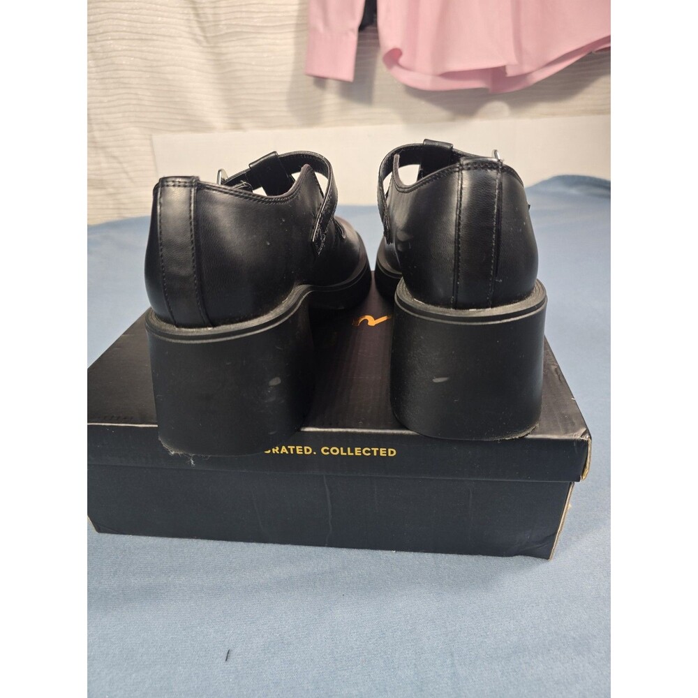 MIA Black Mary Jane Buckle Comfort Shoes Block Heel Arch Support Women's 9M - Picture 11 of 14